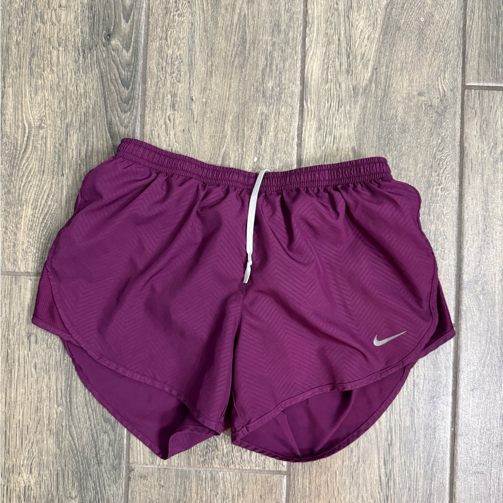 Nike Women's Dri Fit Running Shorts Purple Size S